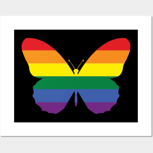 Rainbow Butterfly Posters and Art